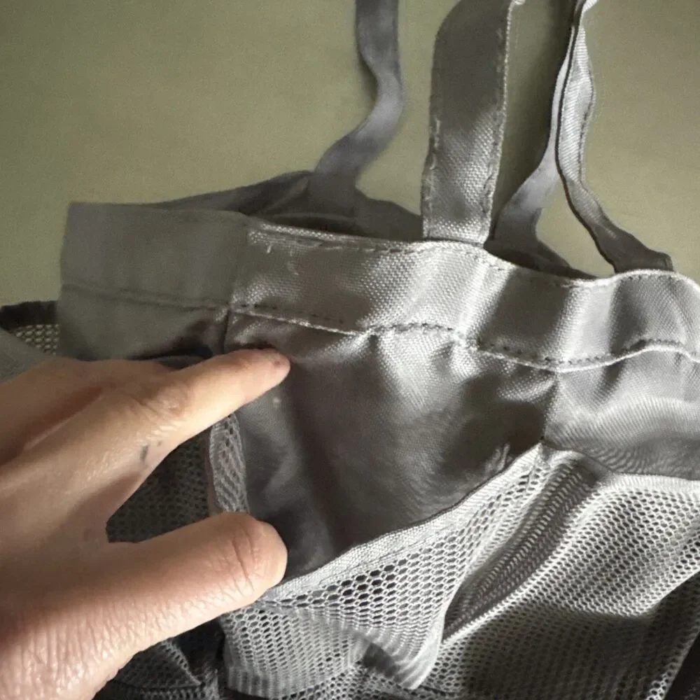 Bathroom Caddy Shower Tote Bag, Small, Gray, Mesh